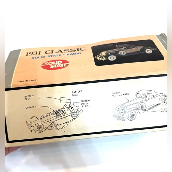 Vintage 1931 Rolls Royce Phantom II Replica Car Solid State AM Radio Works READ - Picture 15 of 15